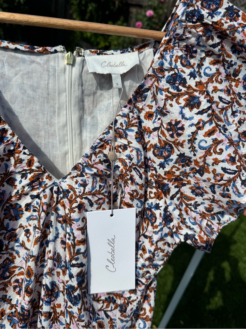 NWT Cleobella Briar Ankle Dress In Bellucci Print size Small - Picture 8 of 9